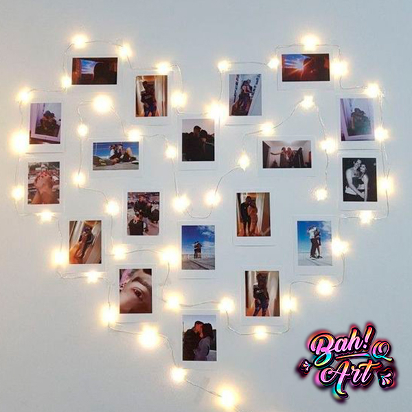 10 Fotos Com Varal com Fio de Fada de LED Luminoso com Pregador