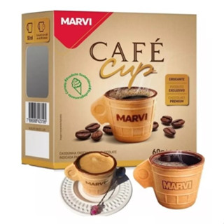 Xícara Casquinha Com Chocolate C/6, 50ml  -  Café Cup - Marvi (Envio Imediato!)