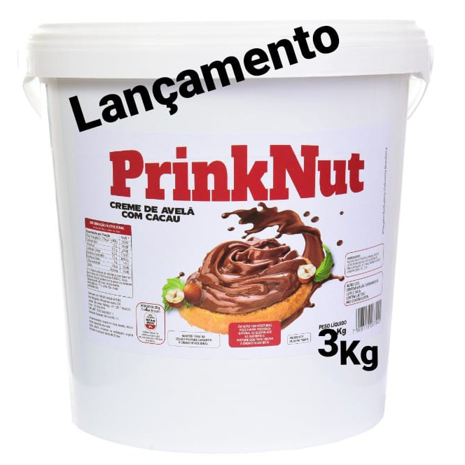 PRINKNUT CREME DE AVELÃ COM CACAU BALDE DE 3KG CREMOSIDADE E SABOR MARAVILHOSO ideal para recheio de bolos, tortas, açaí, pizza, trufas, sorvetes e agora pro Natal rechear panetones em Oferta na Shopee