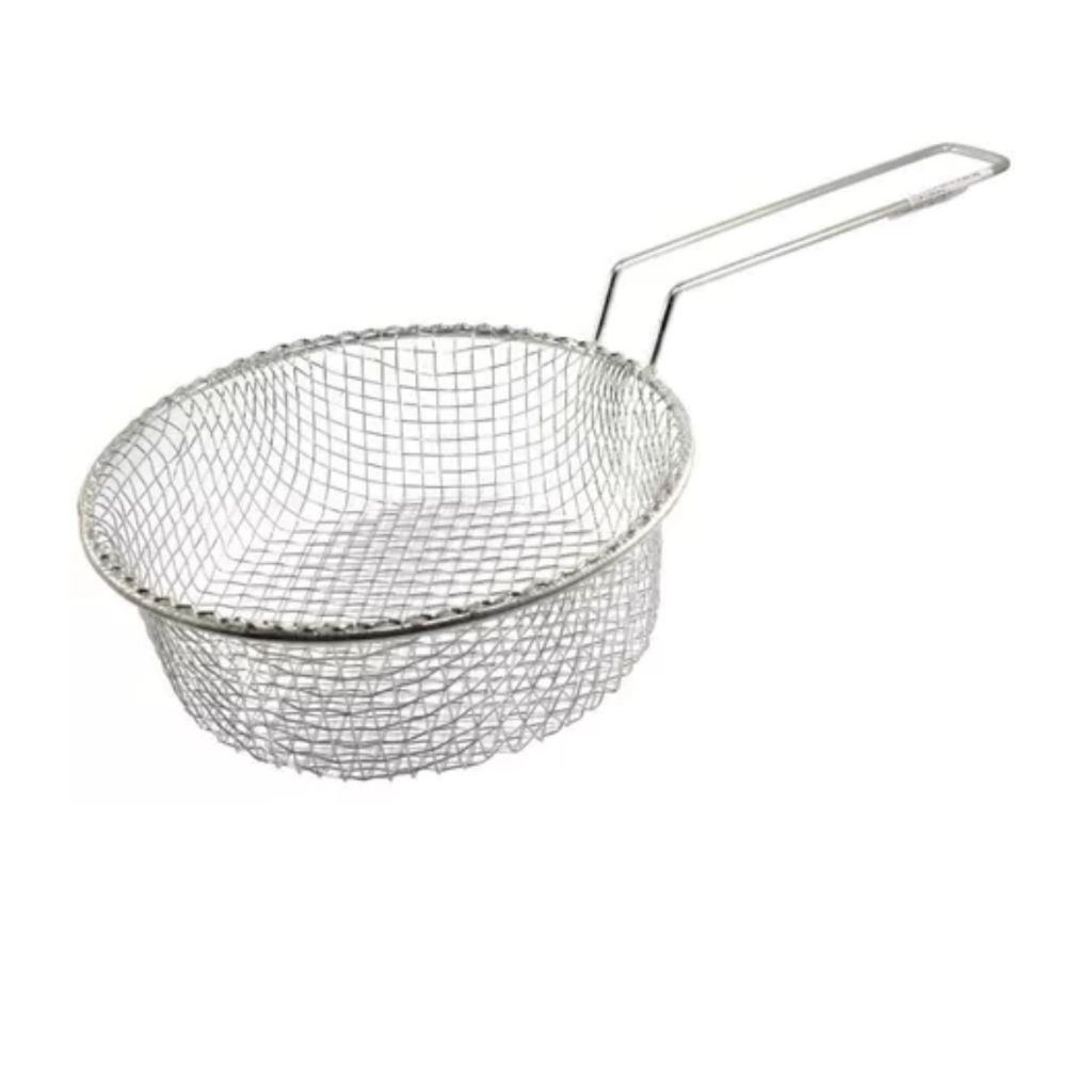 Cesto Peneira Cozinha  Para Frituras De Arame  24cm Oferta