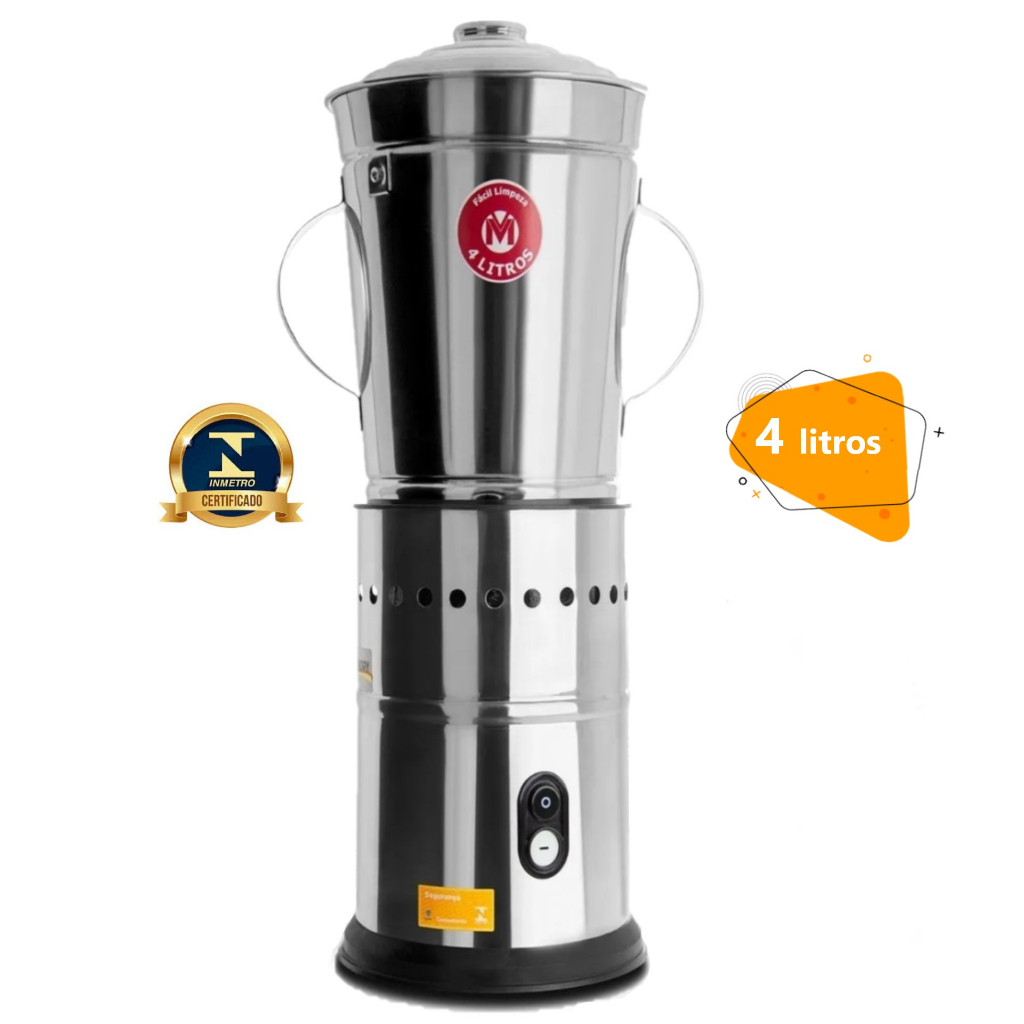 Liquidificador Triturador Industrial 4 Litros Baixa Rotação Para Açaí Massas Bolos