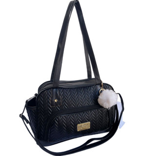 Bolsa Feminina Grande 2 Divisórias 2 Alças  Espaçosa + Chaveiro Pom Pom ENVIO IMEDIATO