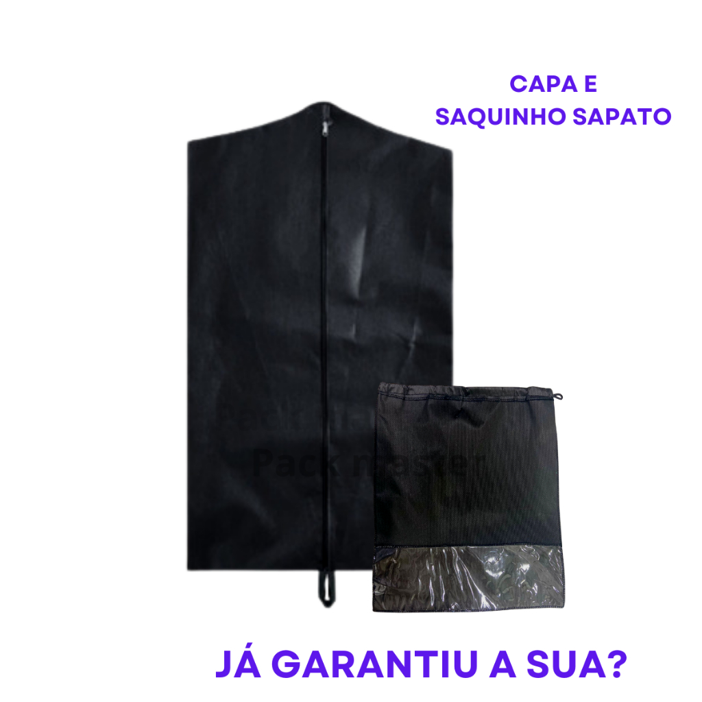 Capa protetora roupa terno camisa casaco viagem e sapato