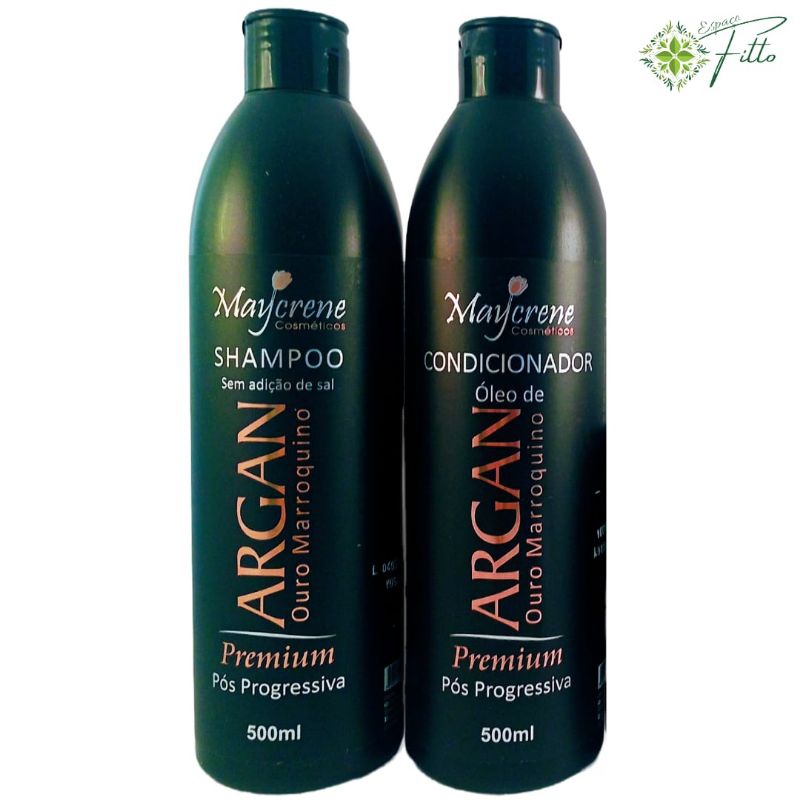 KIT SHAMPOO OLÉO DE ARGAN + CONDICIONADOR 500ML MAYCRENE em Oferta na Shopee