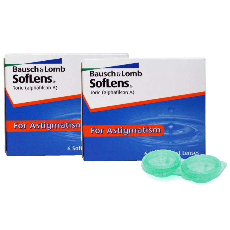 combo lentes de contato soflens astigmatismo miopia ou hipermetropia tóric bausch & Lomb