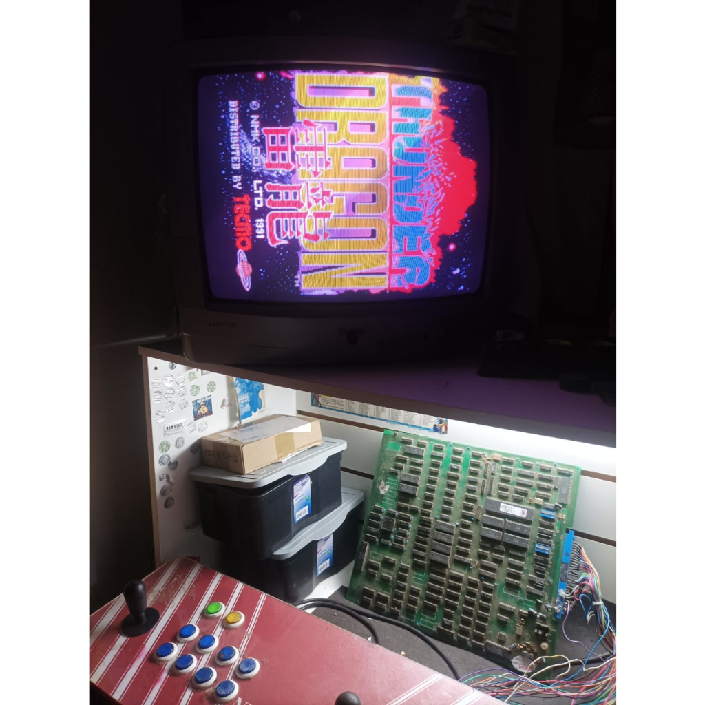 placa fliperama THUNDER DRAGON BOOTLEG NMK TECMO ARCADE PCB JAMMA