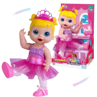 Boneca Bailarina Baby´s Collection Com Acessórios lançamento 485 - super toys - ENVIO IMEDIATO
