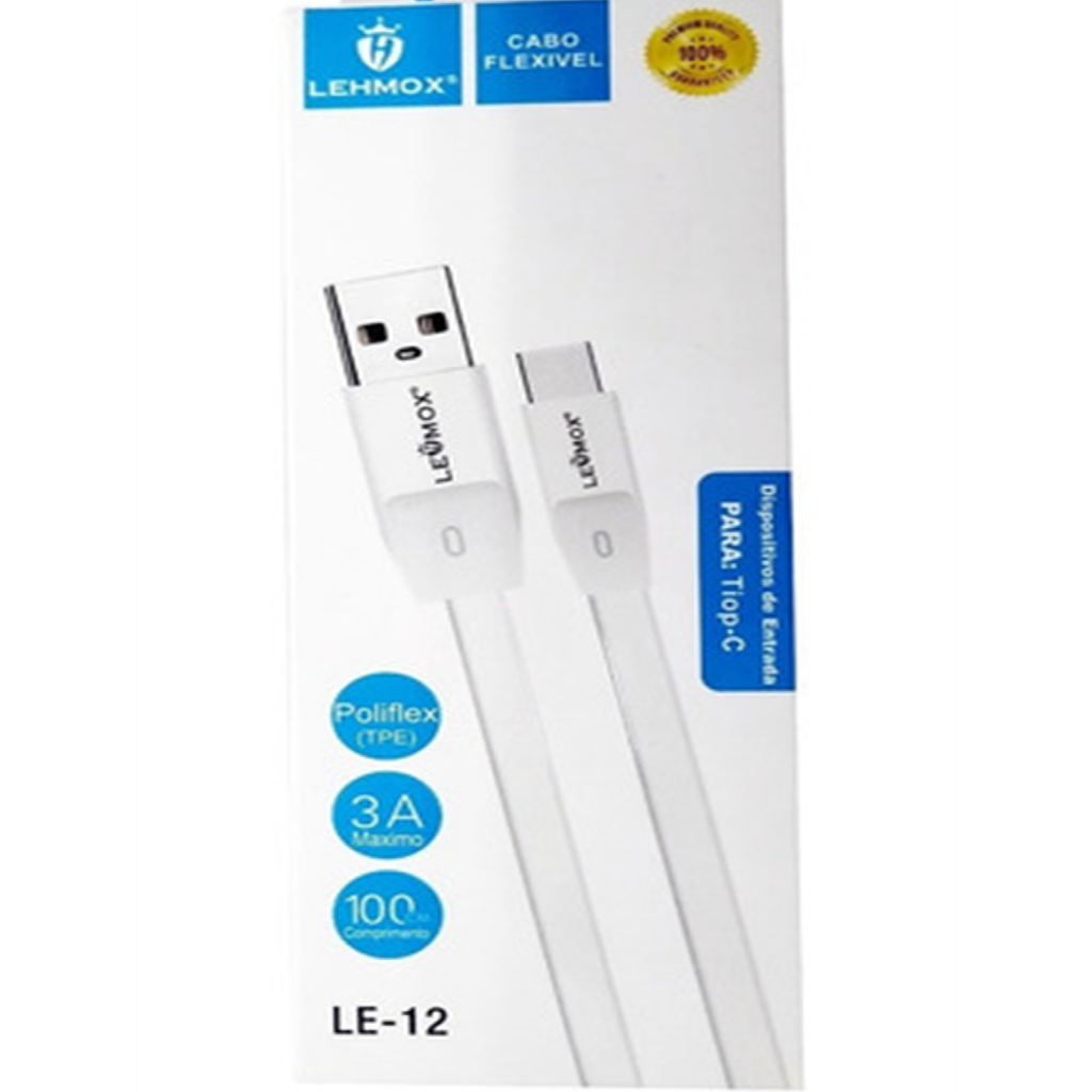 TOP ASIA Cabo Carregador Usb iPhone / tipo-C / Micro V8 / Turbo Rápido Original 2 metros Resistente
