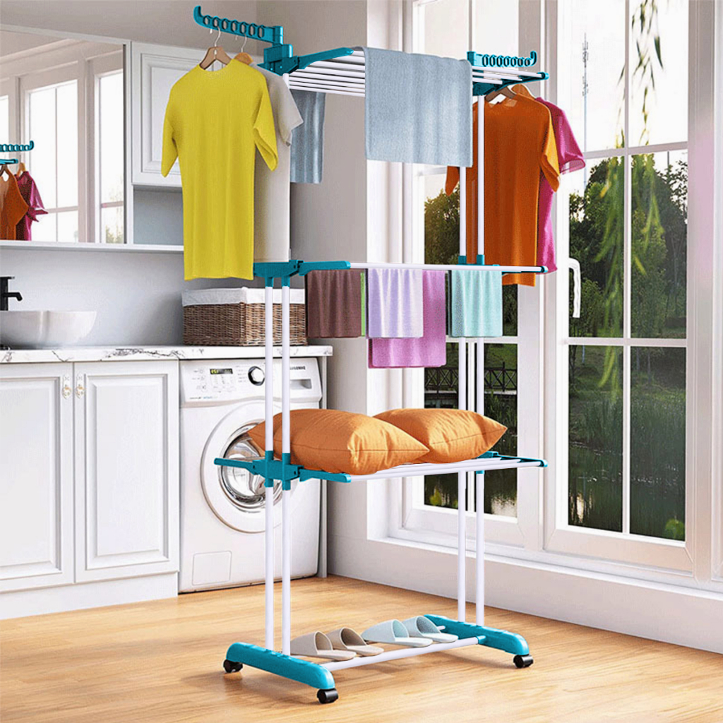 Varal Roupas 3 Andares Dobrável Portátil Vertical de Chão: Onde Comprar | BuscaProdutos