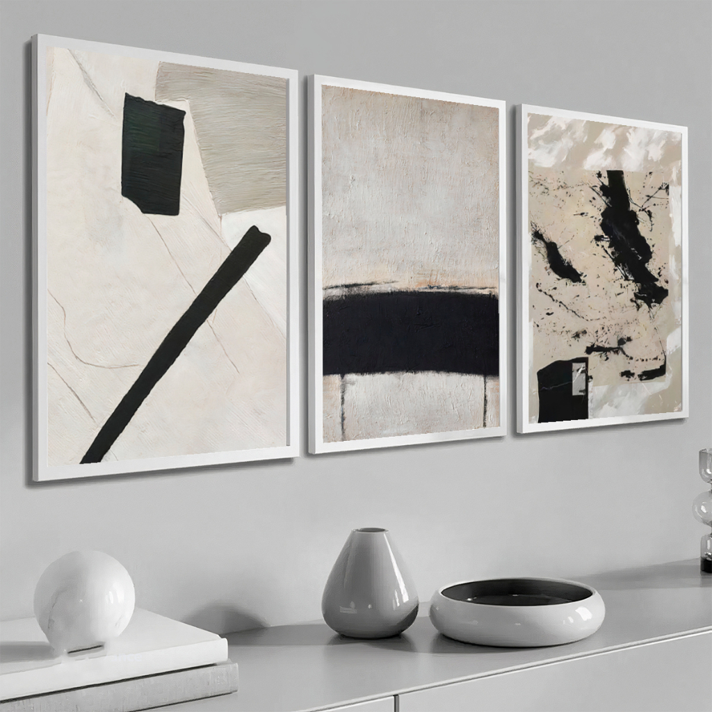Quadros Decorativos Abstrato Moderno Moldura 40X60 cm Sala · foto 2