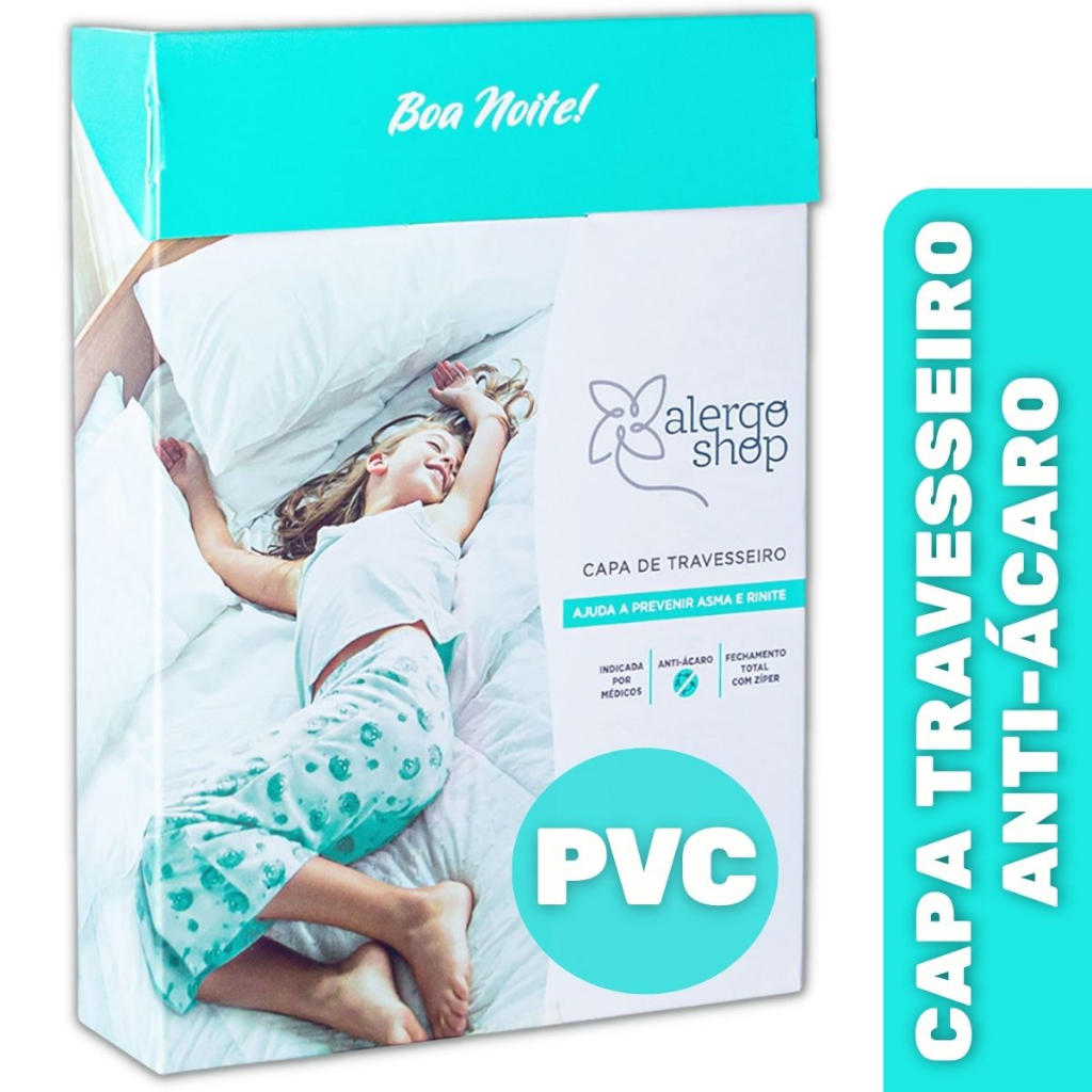 Capa Antiácaro para Travesseiro 100% PVC - Alergoshop
