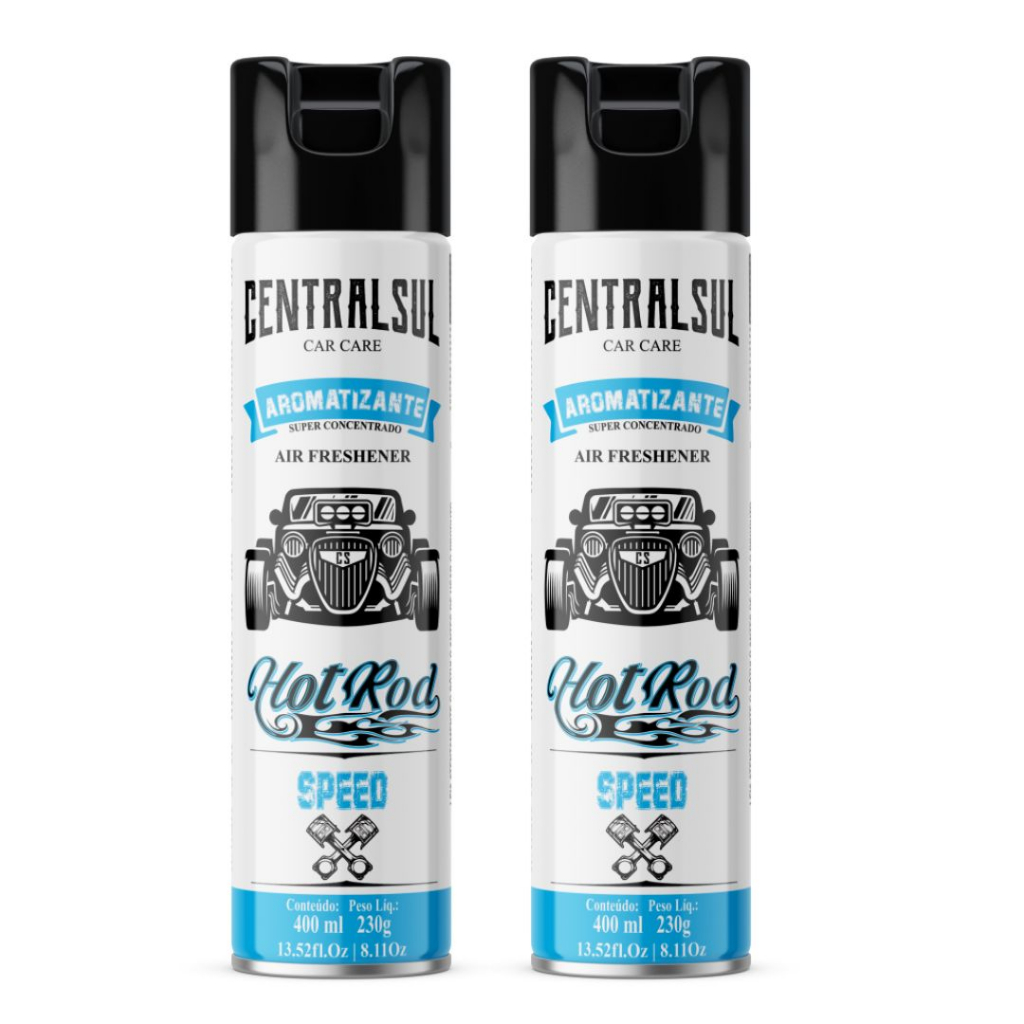 2 Aromatizante Hot Rod Speed CentralSul 400ml em Oferta na Shopee