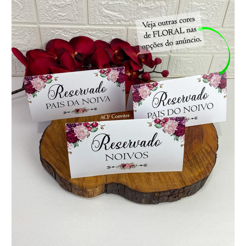 Plaquinha de Reservado para Mesa: Onde Comprar | BuscaProdutos