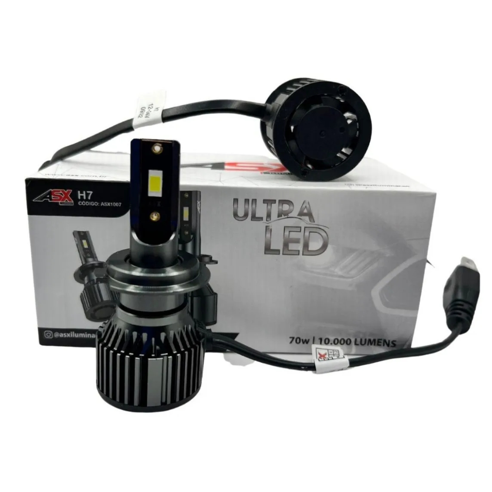 Ultra Led ASX H7  H11 Csp 10000 Lumens 6000 Kelvin 70w 3 Pares 2 Pares H7 + 1 Par H11 - Spare Parts and Accessories for Vehicles