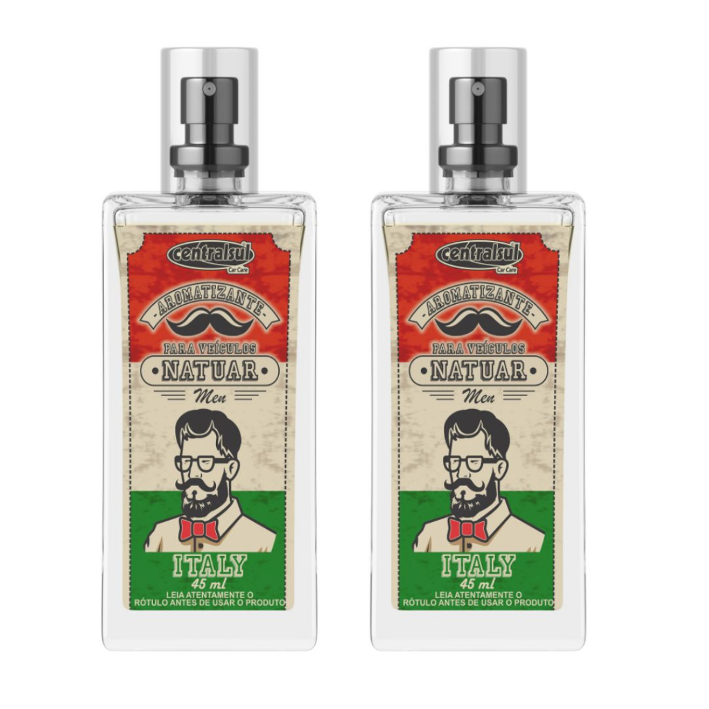 2 Aromatizante Natuar Men Italy CentralSul 45ml em Oferta na Shopee