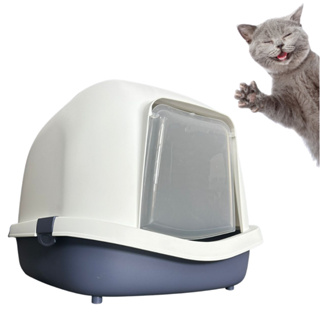 Caixa de Areia Banheiro de Gato Gatos Fechado American Pets em Oferta na Shopee