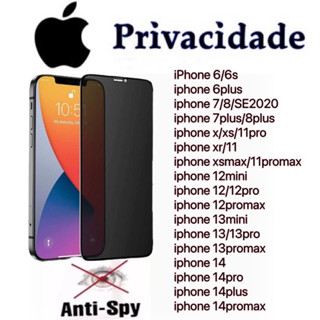 película de vidro 3D pra iPhone privacidade