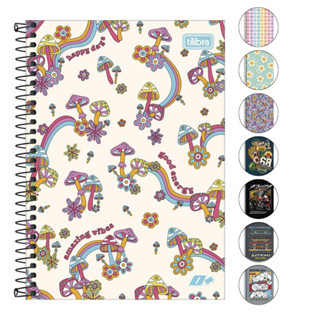Caderno 1/4 D+ Colorido Espiral Capa Dura 14 x 20 cm 96 Folhas - Tilibra | 1