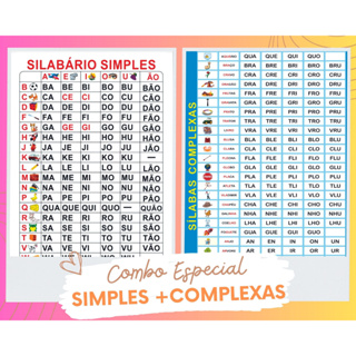 Banner G Simples e Silabas Complexas Escolar em Oferta na Shopee