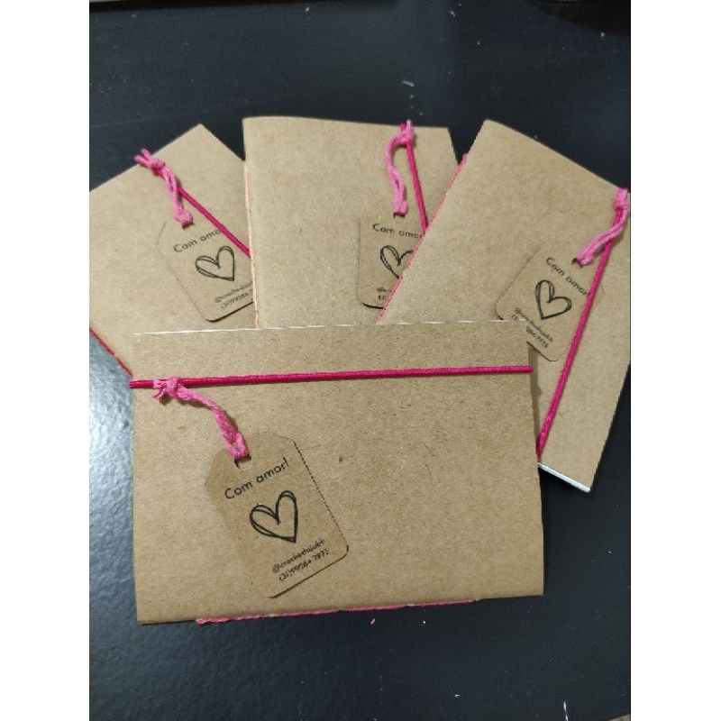 Caderneta personalizável em Kraft A6 costurada sketchbook kit com 5 unidades