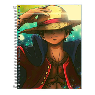 Caderno One Piece Premium – Capa Dura 1, 10 ou 20 Matérias Lançamento Exclusivo em Oferta na Shopee