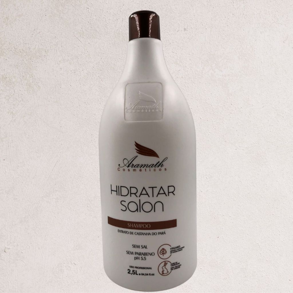 Shampoo Hidratar Salon Extrato de Castanha do Pará 2.5 L Aramath