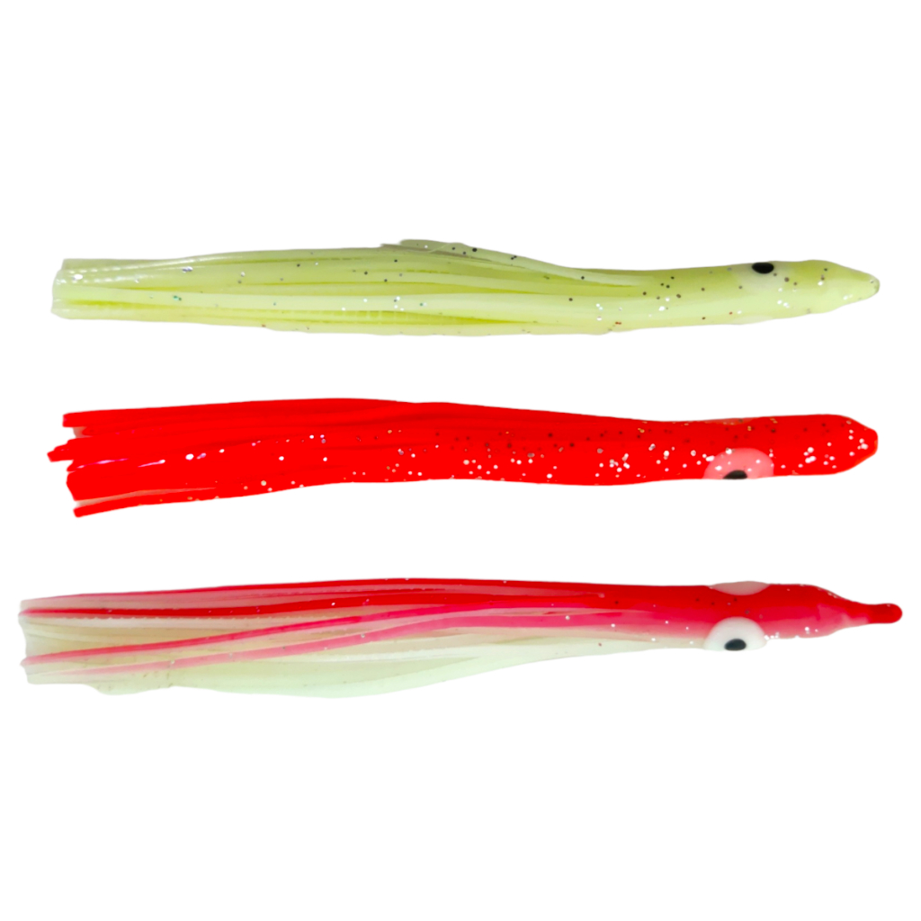 Isca Soft Silicone Lulinha ZZ Albatroz Fishing Com 10 Lulas 4'' Cores