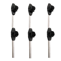 Kit 10 Haste Vareta Cerca Elétrica Residencial Alumínio 50cm