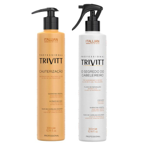 Kit Cauterização + O Segredo Reconstrutor Trivitt Itallian Uso Profissional