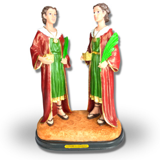 Imagem São Cosme E Damião 21,5x16cm- Resina- Ref:20006 em Oferta na Shopee