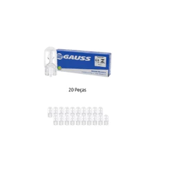 Kit 20 Lampadas 12v Pingo D'agua Grande 5 Watts T10 Gauss Gl2825
