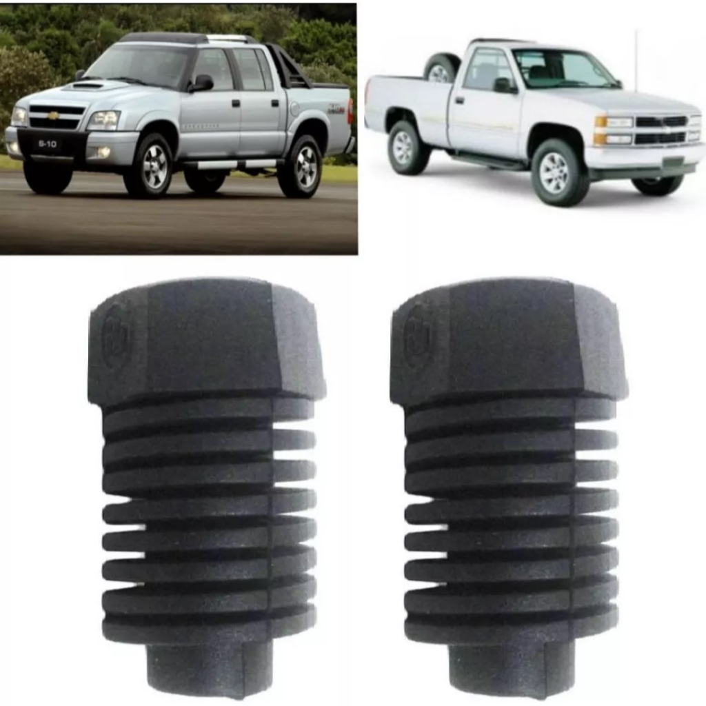 Batente Do Capô De Borracha S10 Silverado Blazer Caminhão 2 Peças em Oferta na Shopee