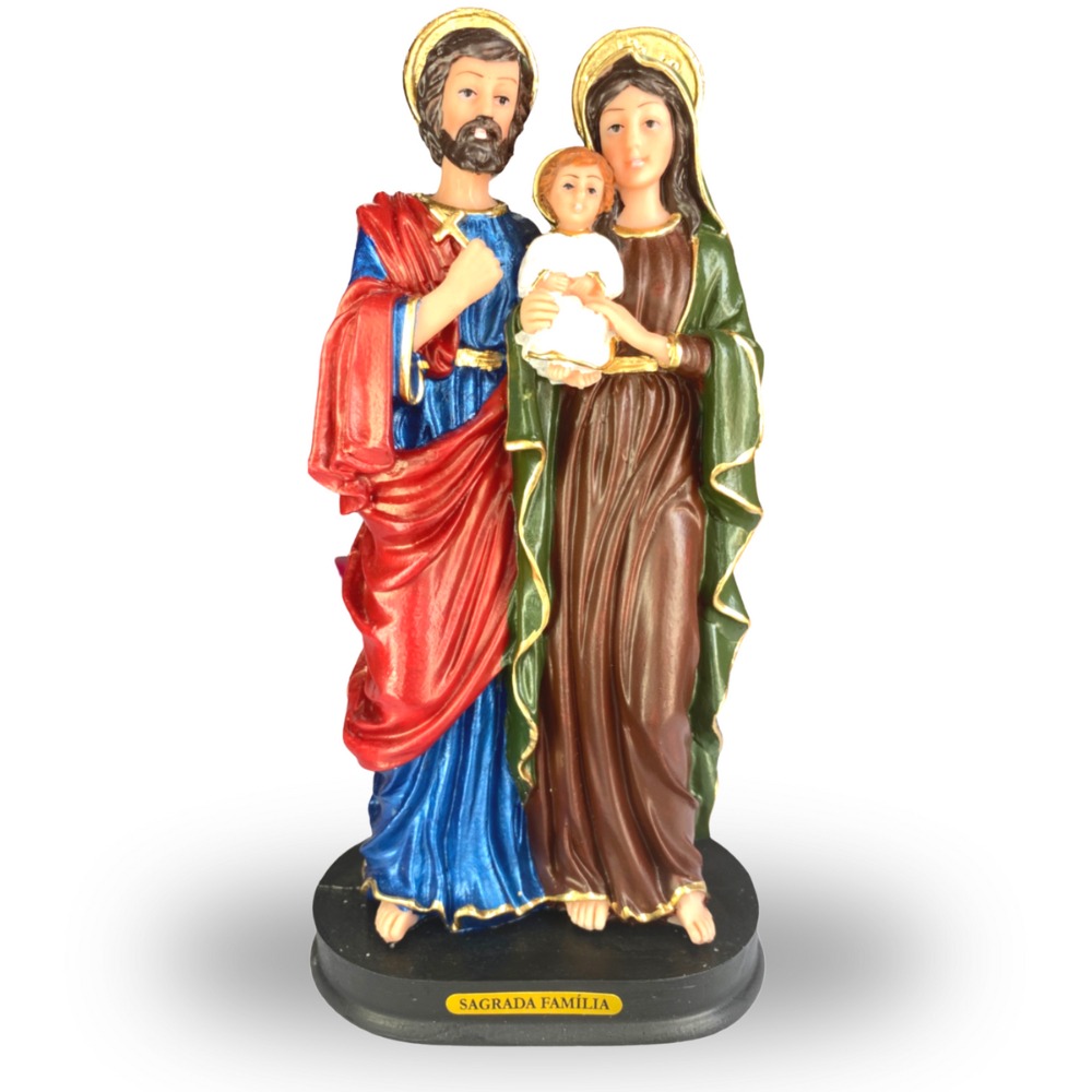 Imagem Sagrada Família 21x10,5cm- Resina- Ref:20026 em Oferta na Shopee