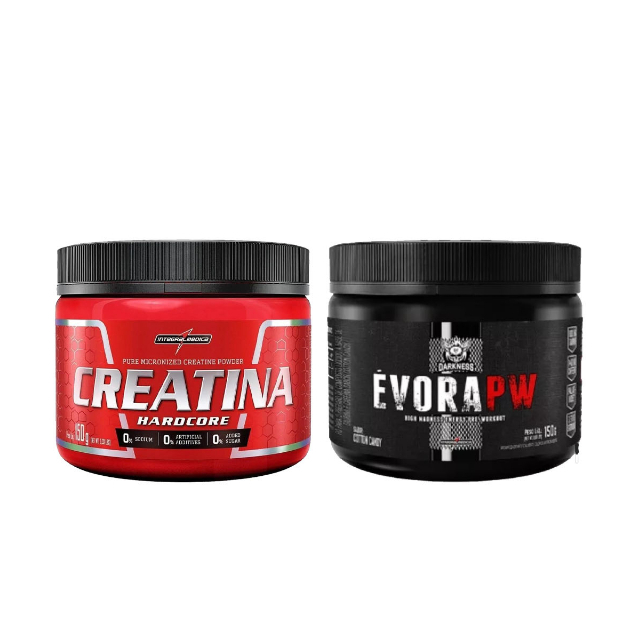 Pré Treino Évora PW 150g + Creatina Pura 150g - IntegralMedica