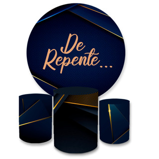 Trio Capas Cilindros Sublimados + Capa Painel Redondo De Repente A Pronta Entrega