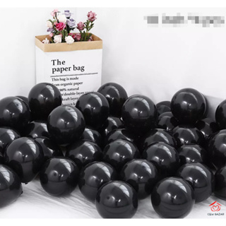 50 Unidades Balão Bexiga 7 Polegadas PRETO Latex Lisas Para Festas em Oferta na Shopee