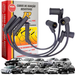 Kit De Jogo Cabo De Vela Ignição Original NGK Ford Focus Fiesta Ecosport