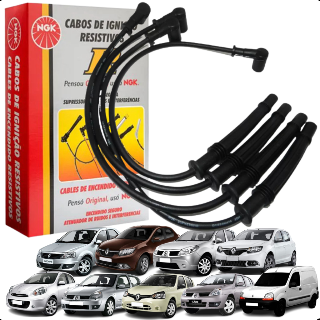 Kit Cabo De Vela Renault Logan Sandero Clio 1.0 16v em Oferta na Shopee
