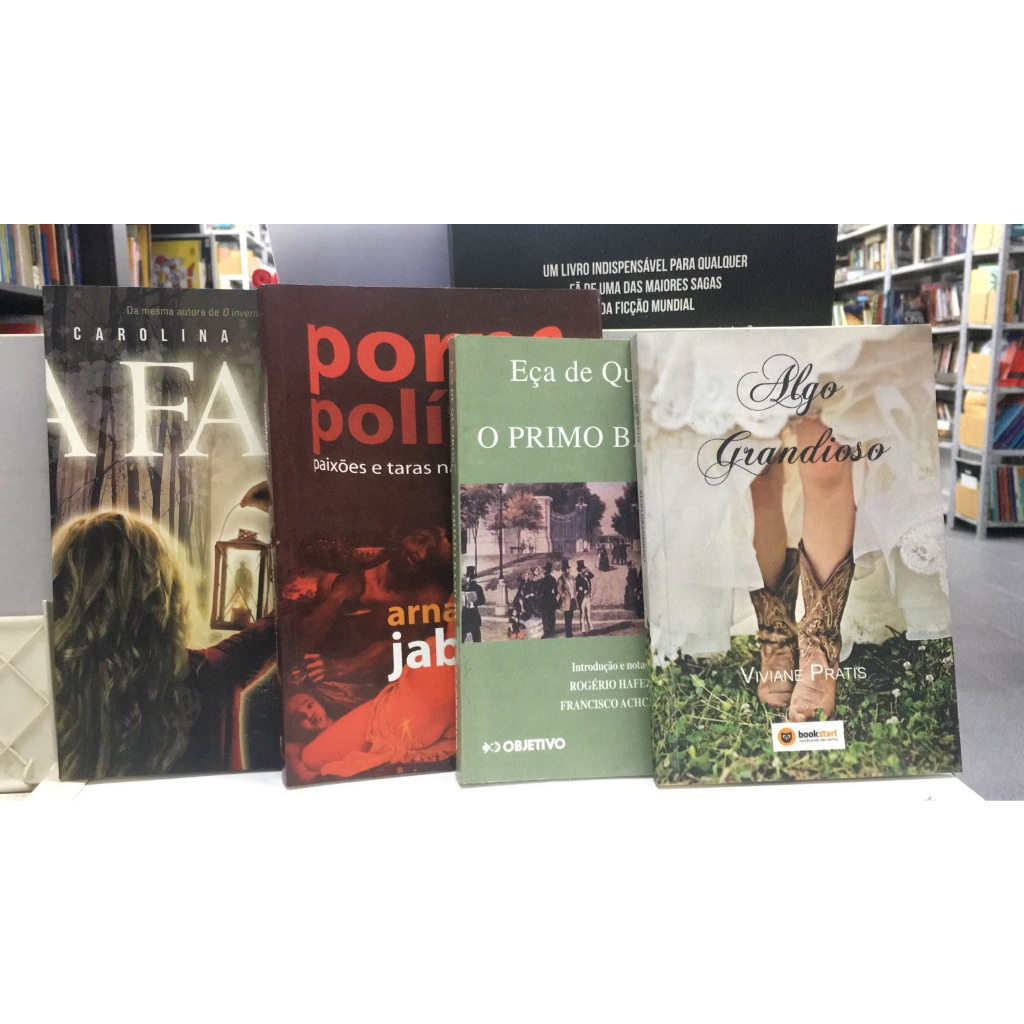 KIT - 4 LIVROS - LIT. BRASILEIRA (EÇA DE QUEIRÓS, VIVIANE PRATIS, CAROLINA MUNHOZ E ARNALDO JABOR)