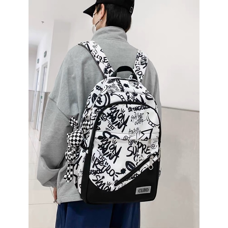 Novo Mochila Unissexos Com Desenhos Resistente Com Grande Capacidade Anti-Furto Reforçado Modelo 7658 em Oferta na Shopee