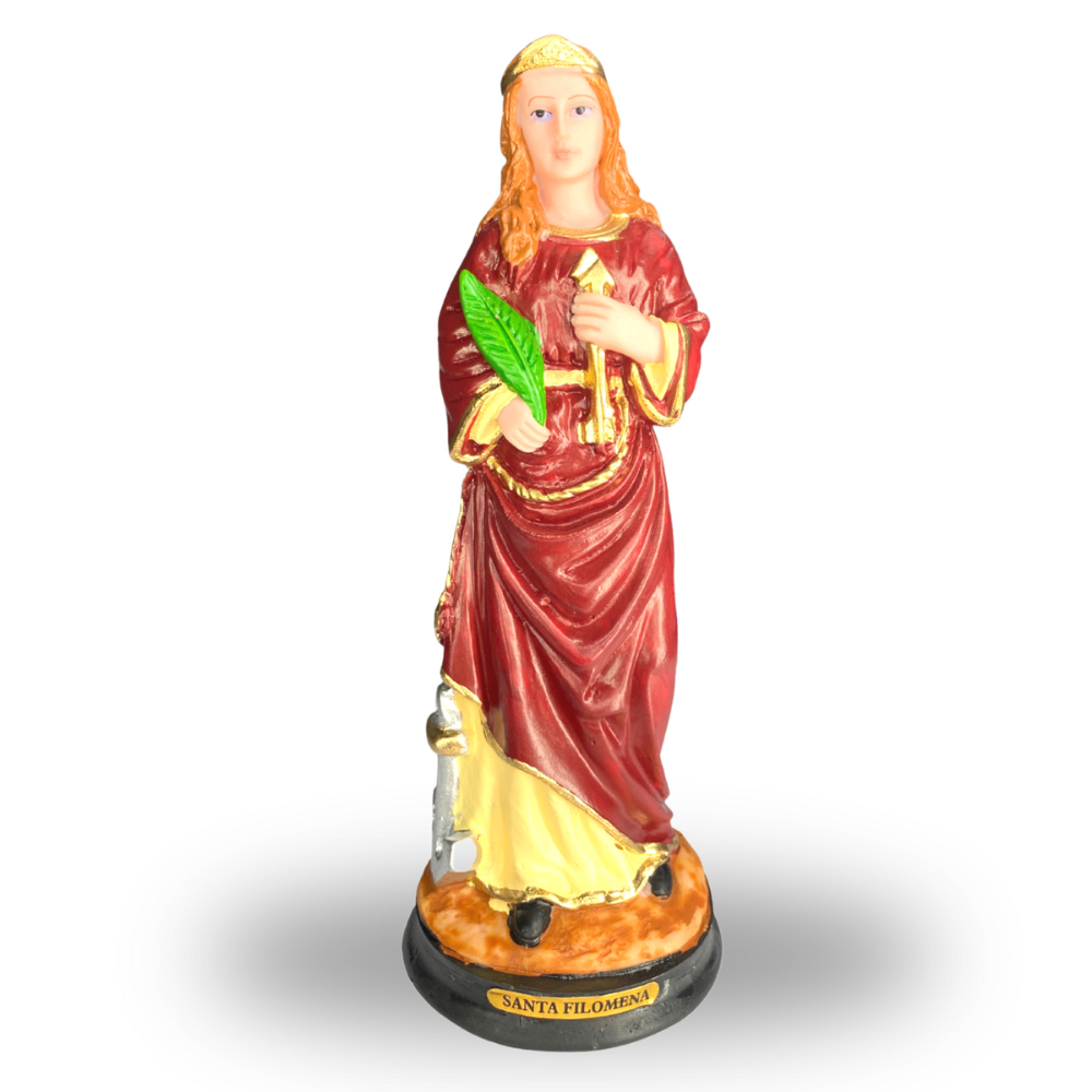 Santa Filomena 19,5x7 Cm- Resina Imagem Santa