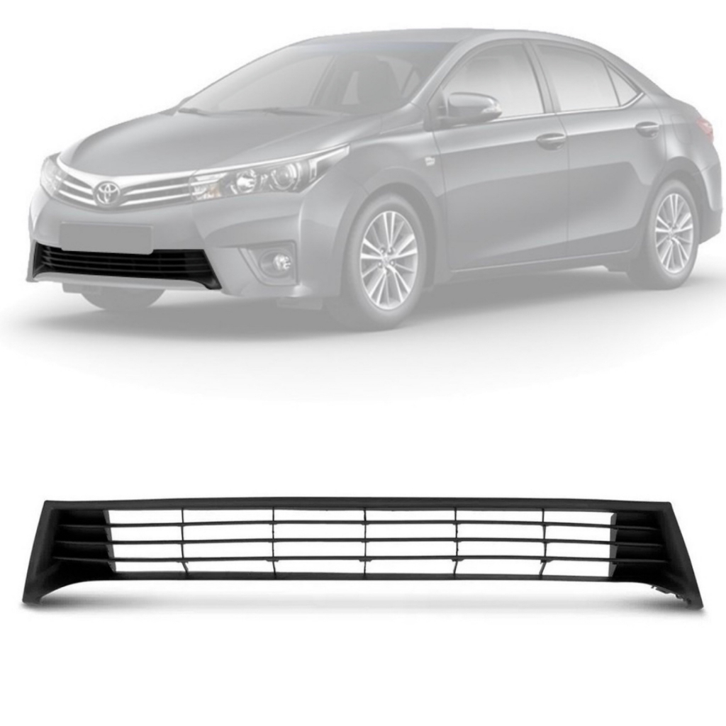 Grade Frontal Inferior Central Corolla 2015 16 2017 Preta em Oferta na Shopee