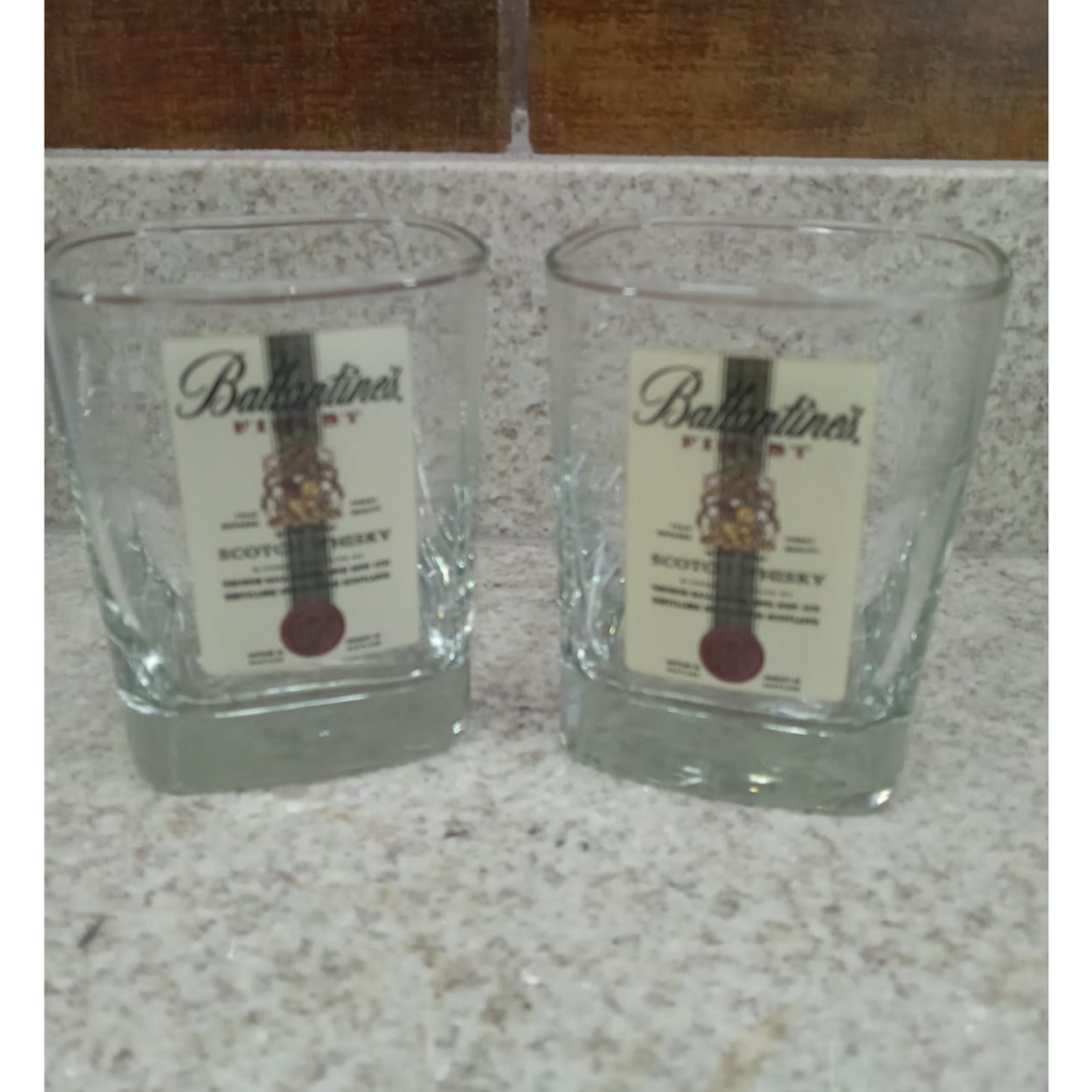 Kit 02 Copos Whisky Personalizados Ballantines