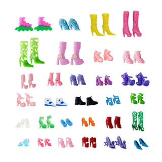 Kit com 10 Pares de Sapatos para Bonecas Sandália Bota Salto Alto Chinelo Rasteirinha Tênis Scarpin - Sheilinha Confecção