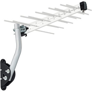 Antena Digital Externa Uhf Full HD14 Dbi Brasforma 4k + Suporte Fixação Mastro