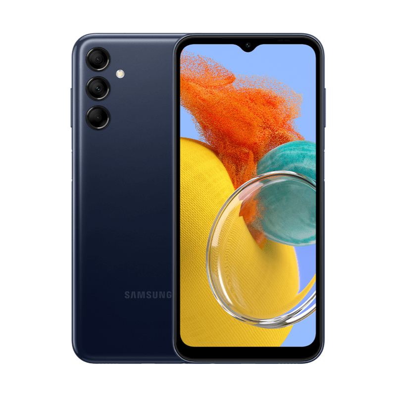 Smartphone Samsung Galaxy M14 5G, 128GB, 4GB RAM, Tela Infinita de 6.6" Dual Chip Azul Marinho