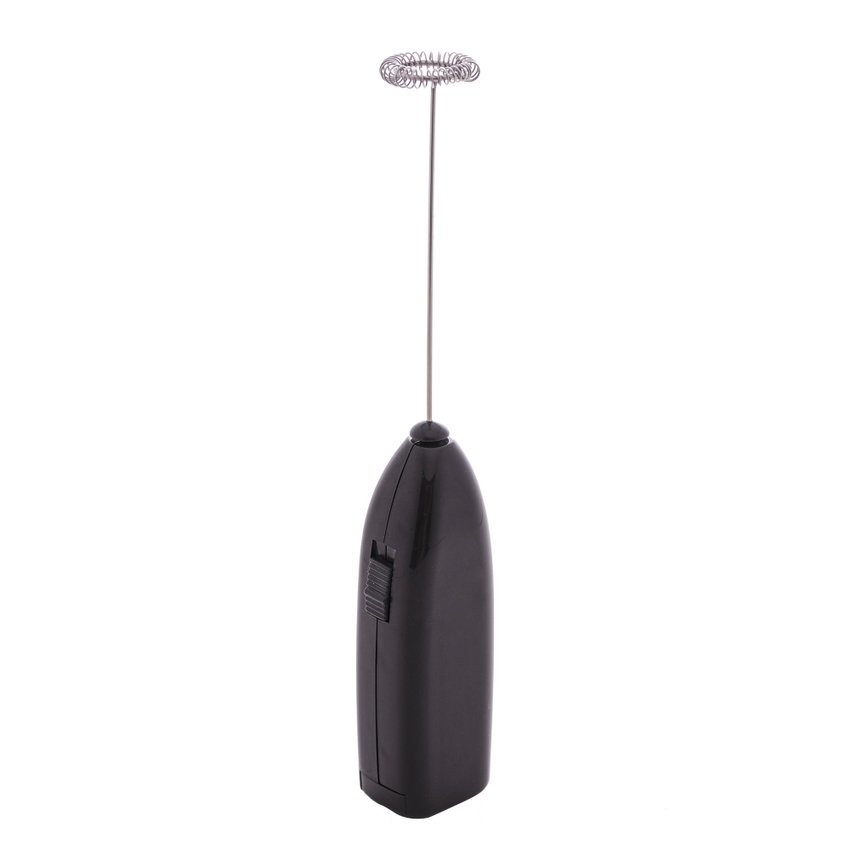 Mini Mixer Misturador de Bebidas Elétrico de Inox e Plástico Preto Lyor