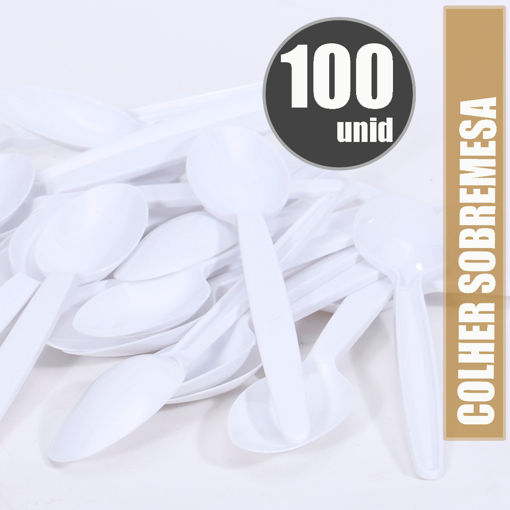 COLHER COLHERZINHA SOBREMESA BOLO 100 UNID