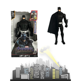 Boneco Batman Articulado Luz E Som 30Cm Brinquedo Led Morcego Coleção