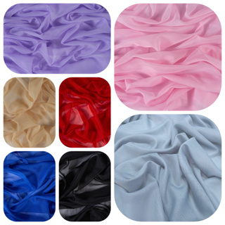 Tecido Voil Voal Retalho 1mt a 4mts- Partes Cores e Medidas - Largura 3,00mt em Oferta na Shopee